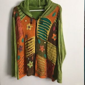 Art jacket green